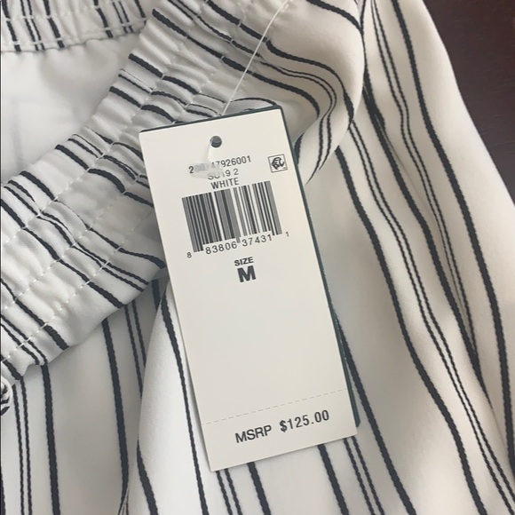 Lauren Ralph Lauren striped Straight leg drawstring straight leg pants size M - Picture 7 of 8